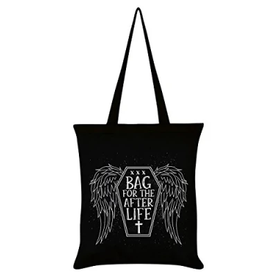 Image of Grindstore Bag For The Afterlife Tote Black 38x42cm