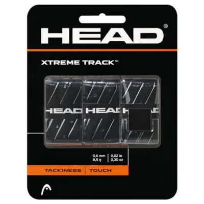 Image of Head Unisex Overwrap Tennis Racket Grip Xtreme Track Over Wrap Multi Colour Black, One Size UK