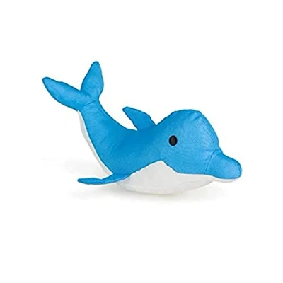 Image of Petface Planet Devi Dolphin Eco Friendly Plush Dog Toy