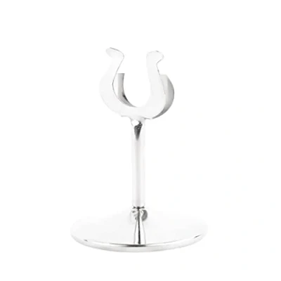 Image of Olympia Table Number Stand Holder with Heavy Base Made of Stainless Steel 100mm