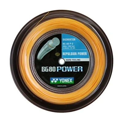 Image of YONEX BG80 Power Badminton String 200m Reel, Color Orange