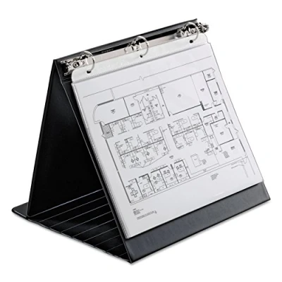 Image of Cardinal Easel Ring Binder, Horizontal, 1 Inch, 11 Inch x 8 1/2 Black (09260V3)