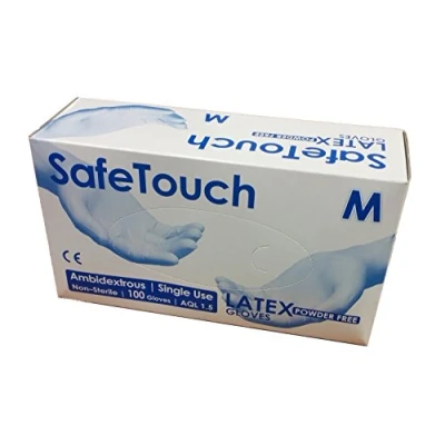 Image of SafeTouch 50000052 Powder Free Latex Gloves, Large (Pack of 100)