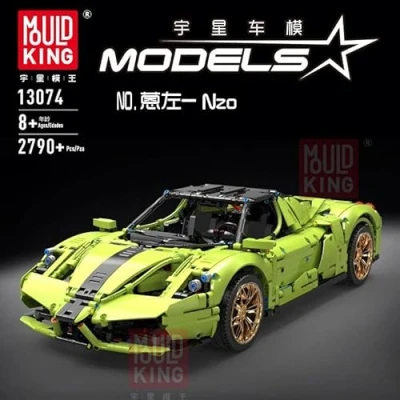Image of Mould King Supercar Brick Building Model Car 2790/pcs Static 13074