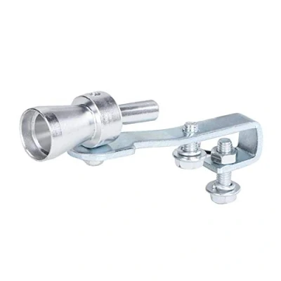 Image of Tail Throat Whistle Duokon Turbo Sound Whistle, Car Muffler Pipe Exhaust Aluminium Alloy Silver TC S