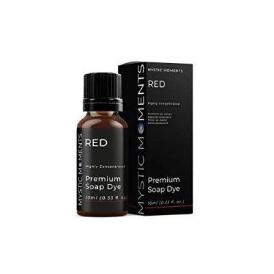 Image of Mystic Moments Red Highly Concentrated Soap Dye 10ml Perfect for Making, Creams and Lotions