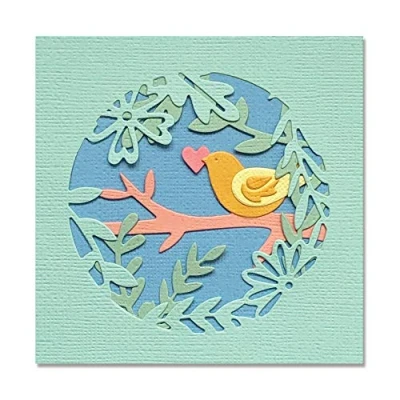 Image of Sizzix Thinlits Die 665092 Spring Layered Scene by Olivia Rose, 5 Pack, Multicolour, One Size