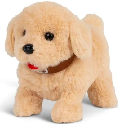 Image of Tobar Animigos Flipping Labrador Puppy Electronic Soft Dog Toy,White,Small