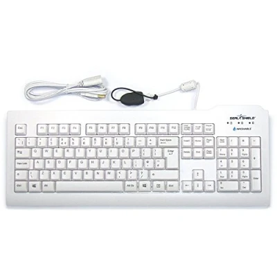 Image of SILVER SEAL Keyboard White THE Antimicrobial Washable
