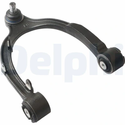 Image of 104432100G, 104432100J, 128832100A Suspension Arm DELPHI TC4577 with ball joint Front Axle Left, Upper Control Cast Steel TESLA: Model 3