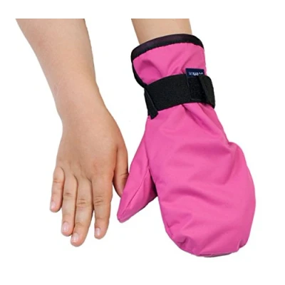 Image of Outdoor Wheelchair Gloves Water Resistant Fleece Mittens for Special Needs or Disabilities (Small, Pink)