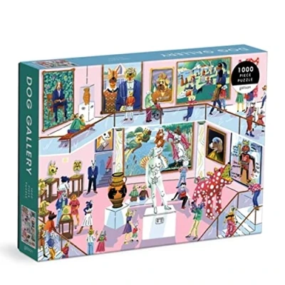 Image of Galison 9780735372238 Dog Gallery 1000 Piece Puzzle, Multicoloured
