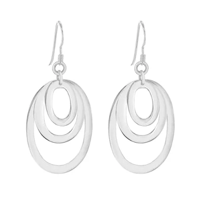 Image of Tuscany Silver Women&#039;s 925 Sterling Plain Dangle and Drop Earrings