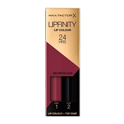 Image of Max Factor Frivolous Lipfinity Lipstick Number 108, 3.69 g