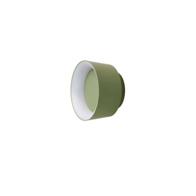 Image of LOOM DESIGN LED ceiling light Cookie, green aluminium Ø 15 cm