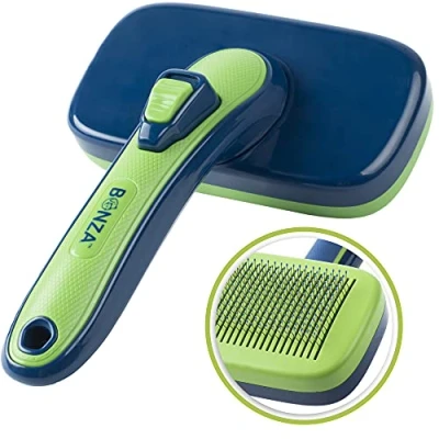 Image of Bonza Pet Slicker Brush Dog &amp; Cat for Long Haired Cats Grooming Brushes Shedding Hair Products Dogs (Large)