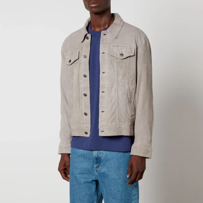 Image of Polo Ralph Lauren Suede Trucker Jacket S