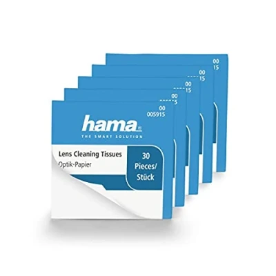 Image of Hama 5956 Optical Cleaning Paper for Cameras, 5 x 30 Sheets