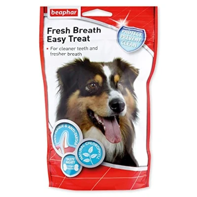 Image of Beaphar Fresh Breath Easy Treats Tasty Dental Care For Dogs Cleaner Teeth &amp; Fresher 150g