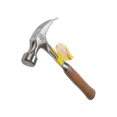 Image of Estwing E20S Straight Claw Hammer Leather Grip 560g (20oz) ESTE20S