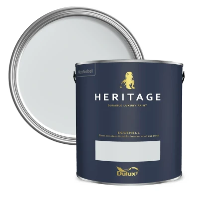 Image of Dulux Heritage Eggshell, Lead White 750ml Durable, Low Sheen Finish for Wood &amp; Metal, Interior Trim Paint