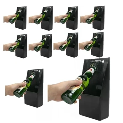 Image of Chabrias Ltd Pub Bar Stand Up/Wall Mounted Bottle Opener and Catcher UK Made 100% Recycled Plastic (10)