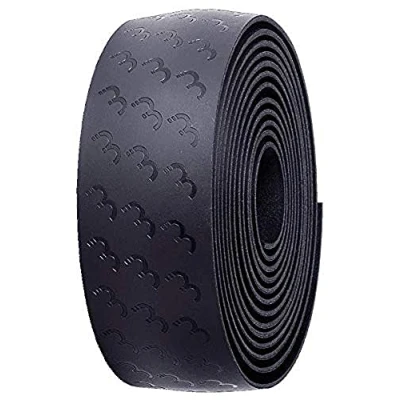 Image of BBB Cycling Bicycle Handlebar Tape Black Road, Urban, MTB bar Non Slip Pattern Grip Includes Plugs UltraRibbon BHT 15