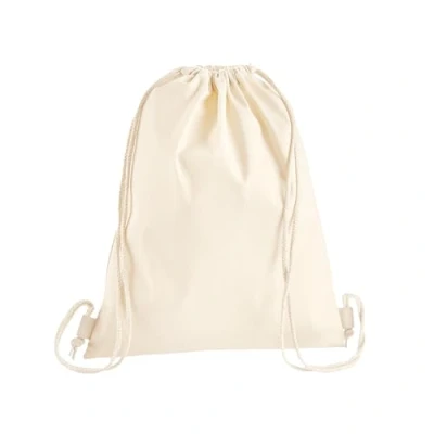 Image of Westford Mill Premium Cotton Gymsac One Size Natural