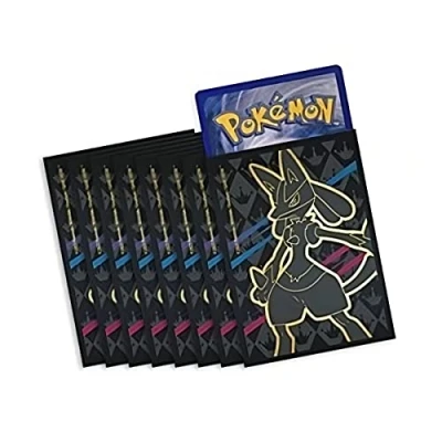 Image of Friki Monkey Elite Trainer Box Cases for Pokémon [65 Cases], Show Your Cards with ETB Boxes Promotional (Black Lucario)