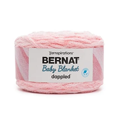 Image of BERNAT Baby Blanket Dappled, Ever After Pink, 300g