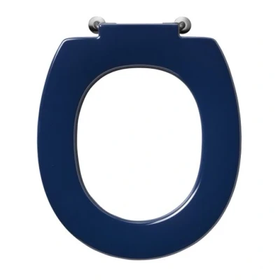 Image of Ideal Standard Contour 21 Blue Toilet Seat (No Cover) with Bottom Fixing S405936