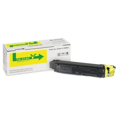 Image of Kyocera TK 5140Y (Yield: 5 000 Pages) Yellow Laser Toner Cartridge
