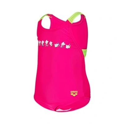 Image of ARENA Girls Kids Friends Swimsuit Swim Pro Back Whole, Freak Rose soft Green, 1 2 Years EU