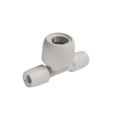 Image of Hep2O End Reduced Tee White 22mm HD18A/22W