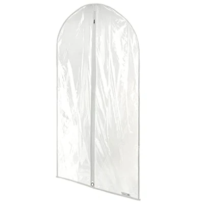Image of Hangerworld 100 cm (40&quot;) Long Zipped Suit Bags / Garment Clothes Covers, Pack of 6
