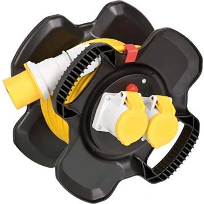 Image of Brennenstuhl Rubber Cable Reel Compact CEE 110V 14m H05VV F3G1,5 *GB*