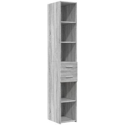 Image of vidaXL Highboard Grey Sonoma 30x42.5x185 cm Engineered Wood