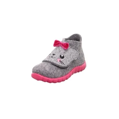 Image of Superfit HAPPY, Girls’ Hi Top Slippers, GREY (LIGHT 25), 4.5 Child UK (20 EU)