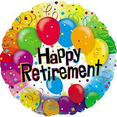 Image of CTI Happy Retirement Balloons 17&quot; Foil Balloon