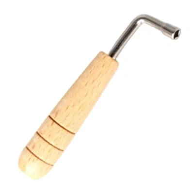 Image of Tuning Wrench Harp Stainless Steel Piano Spanner Professional Tool Tuner L Shape Hammer With Square Tip For Easy &amp; Precise