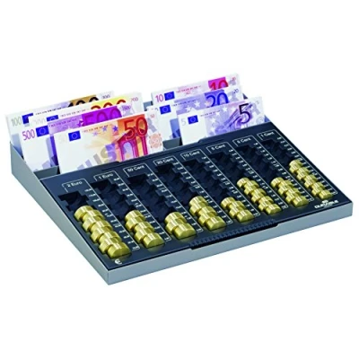 Image of Durable EuroBoard 178157 328 x 286 59 mm Extra Large Cash Counting Board Anthracite Grey