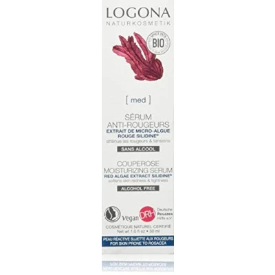 Image of Logona Med Couperose Moisturizing Serum Red Algae Extract Silidine