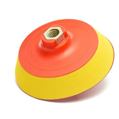 Image of Glass Polish 5 inch (125mm) Buffing Backing Pad with M14 Thread for Rotary Polishing Machines