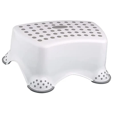 Image of DIVCHI Toilet Training Kids Non Slip Up Step Stool Unisex for Safe Toddler Loo Potty in The Bathroom and Home (White)