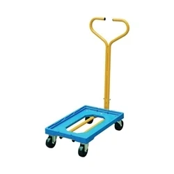Image of Plastic Dolly With Handle Blue