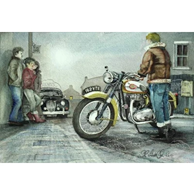 Image of BSA 1959 Golden Flash The Worlds Greatest Motorcycle Nostalgic Metal Sign 3 Sizes To Choose From Home Decor Mancave Unique Gift (12 x 8 300 200 mm)
