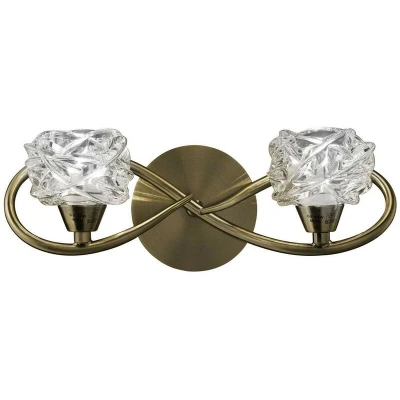Image of Maremagnum Wall Lamp Switched 2 Light G9, Antique Brass