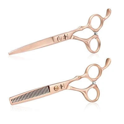 Image of PURPLEBIRD Hairdressing Scissors Set 6 Inch Hair Professional Thinning Kit Barber for Men Women and Children