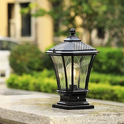 Image of ChaoZan Garden Lamp Outdoor Lighting Post Lights Floor E27 230V Black Aluminum IP55 (Without Bulb)