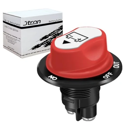 Image of Jtron Battery Master Disconnect Switch Cut OFF kill Mini Max12V 50V DC 50A CONT 75A INT ON OUT for Motorcycle Car Boat (50A)